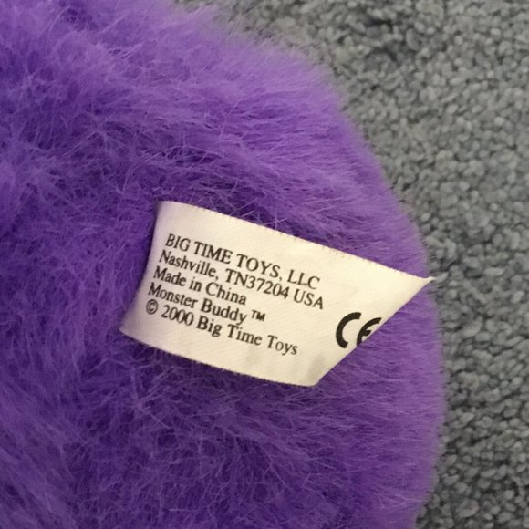 rare European vintage My Pet monster plush toy purple stuffed animal retro - Picture 10 of 12